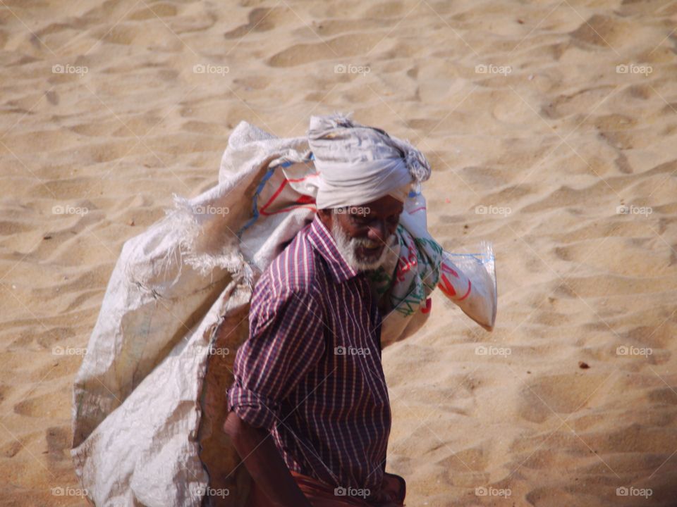 Fisherman in Varkala, India 