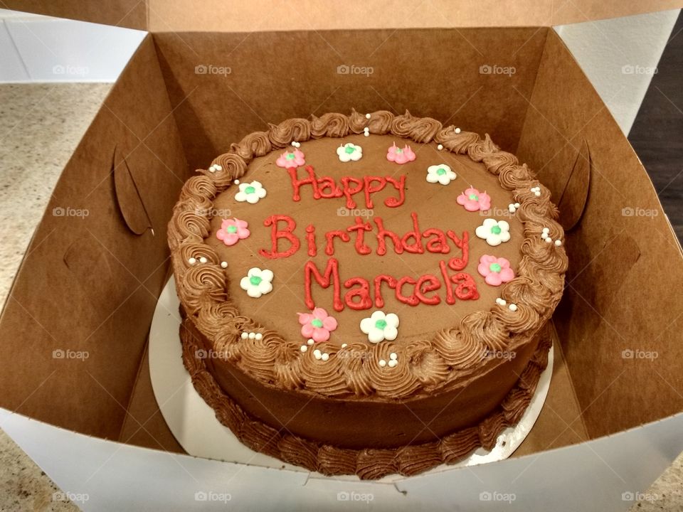 my wife's birthday cake