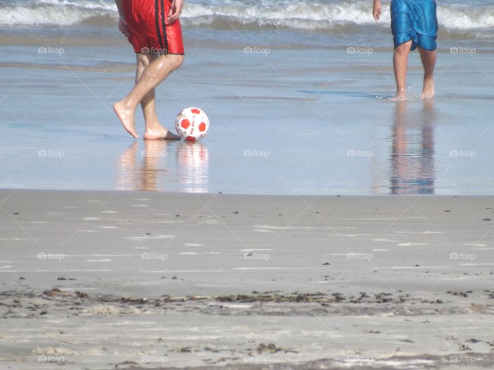 soccer on the beach