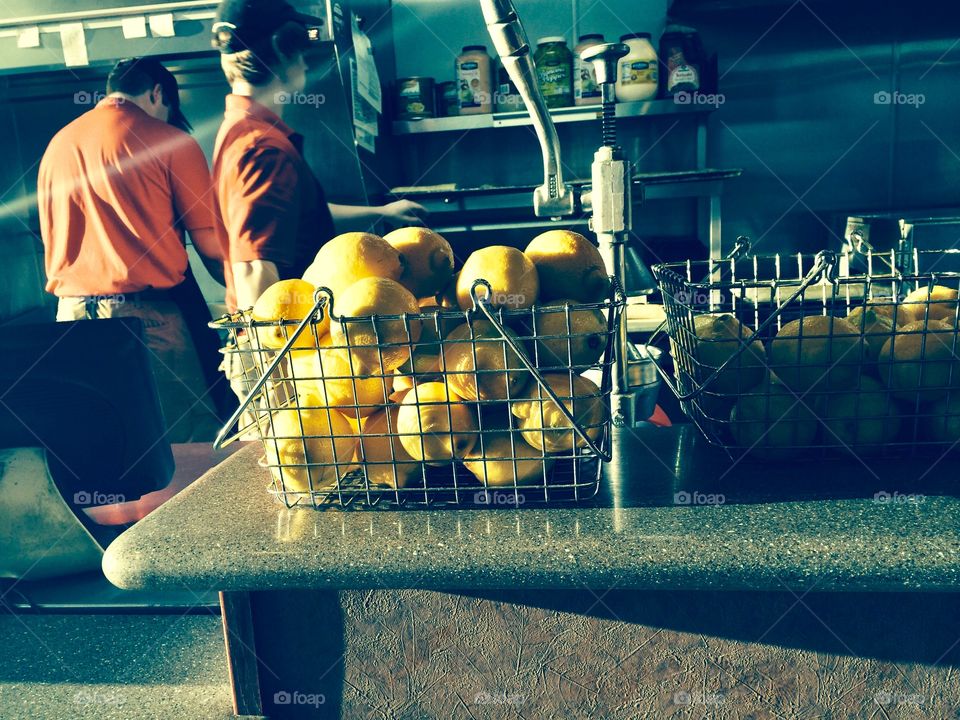 Lemons at Penn Station restaurant 