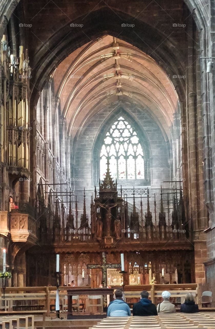 Stunning architecture in a local cathedral in England
