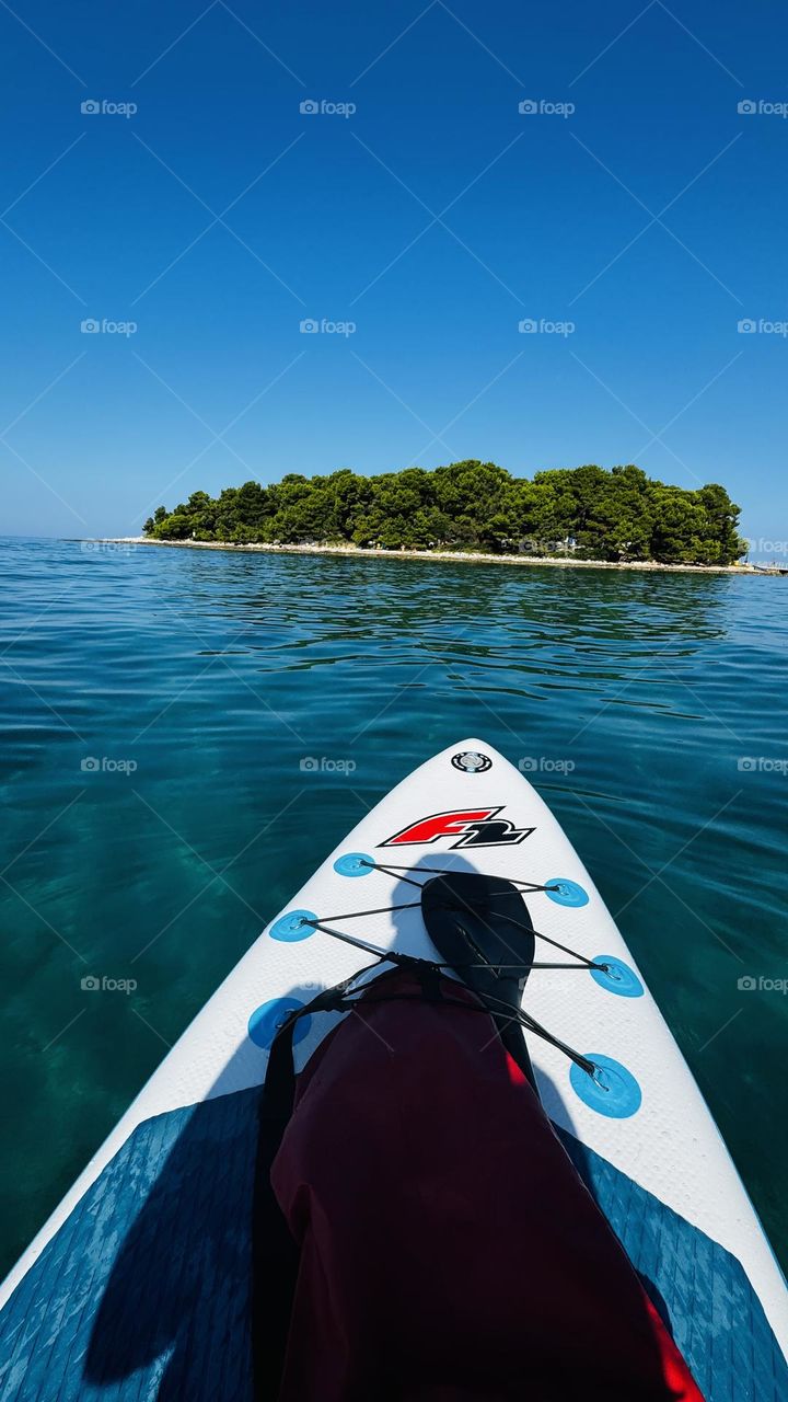Island in the middle of Adriatic sea