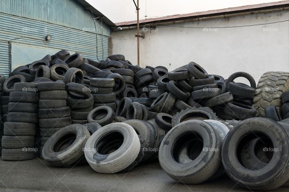 Old car tires