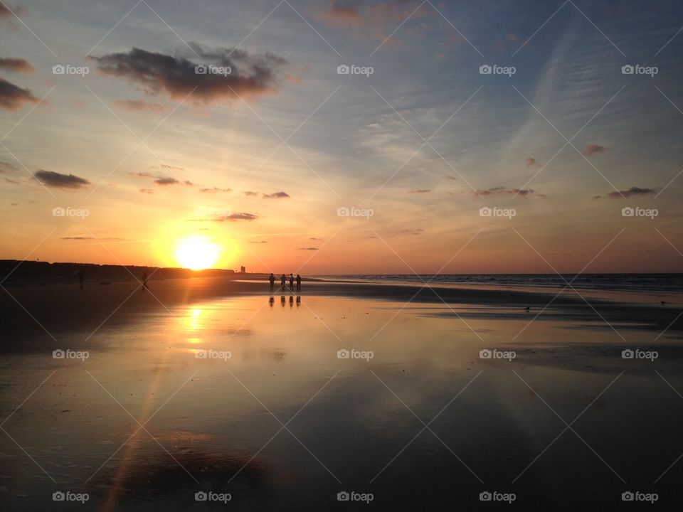 Golden Hour. Taken during sunrise at Sunset Beach, NC