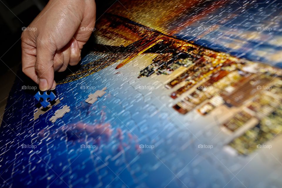 This is my hobby jigsaw puzzles 