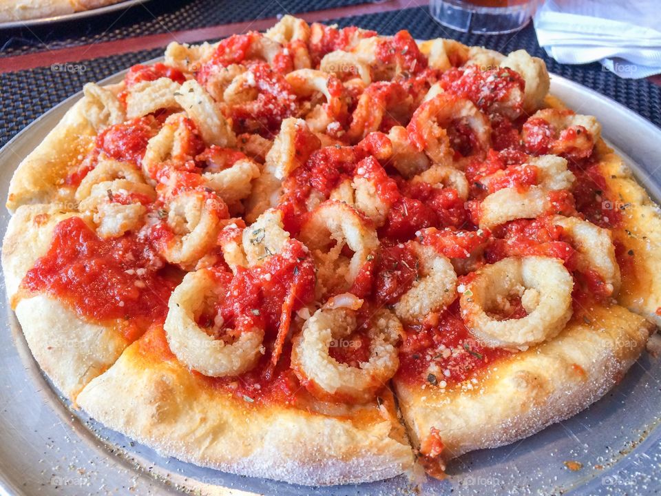 Calamari Pizza!