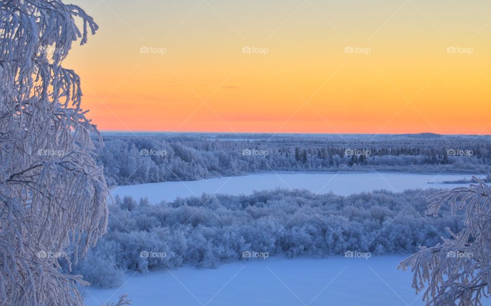 Winter, evening sunset, north, snow, frosty, tundra, ice, winter photo, photo, silence, Arctic, beauty, January, February, sun, walk,