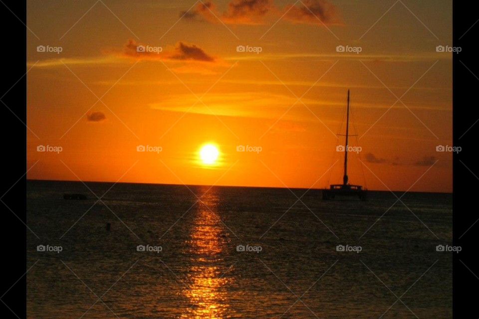  Aruba sunset