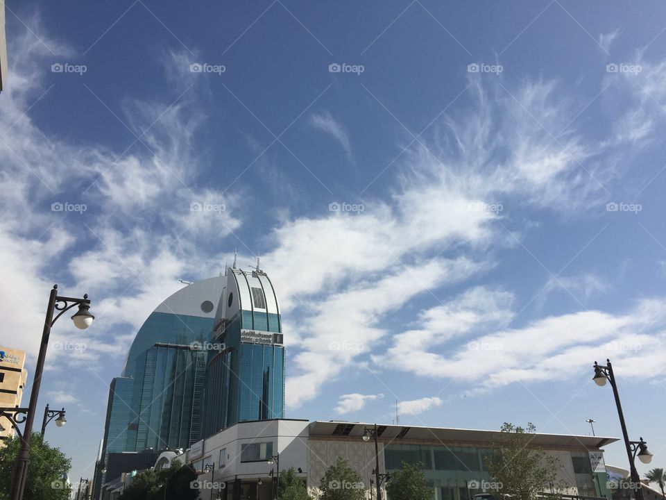 Sky with building 