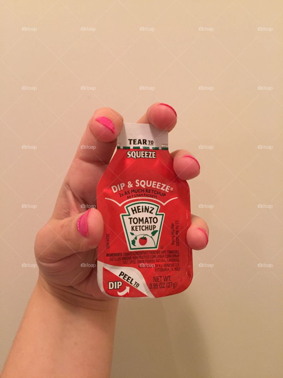 Ketchup . Mini ketchup pack