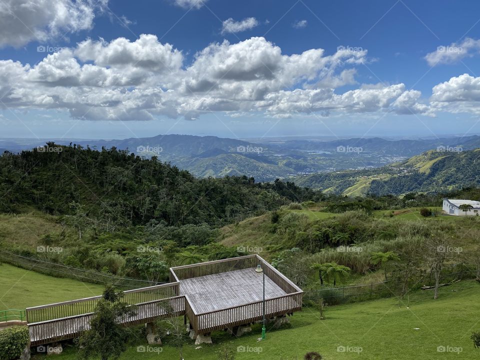 Incredible view of the mountains of Puerto Rico