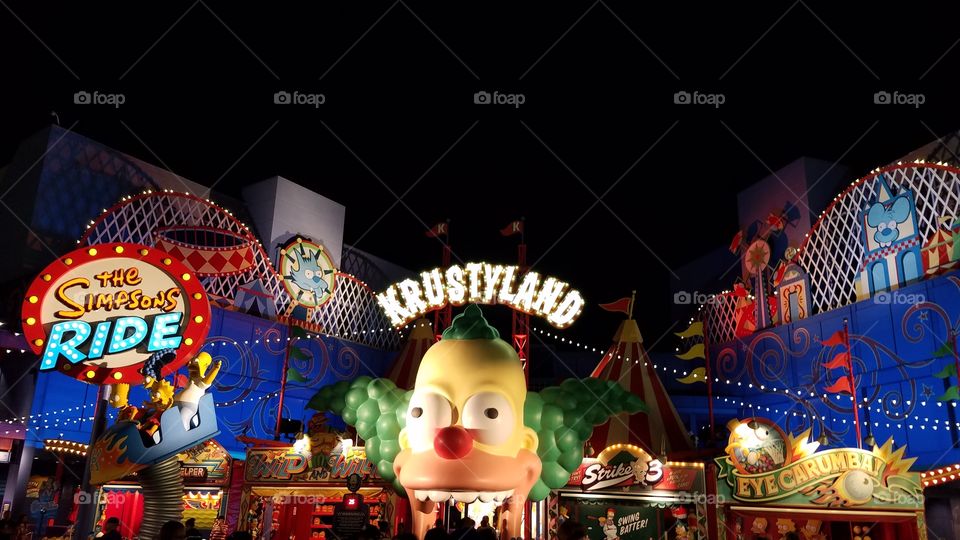 The Simpsons Krustyland Amusement Park
