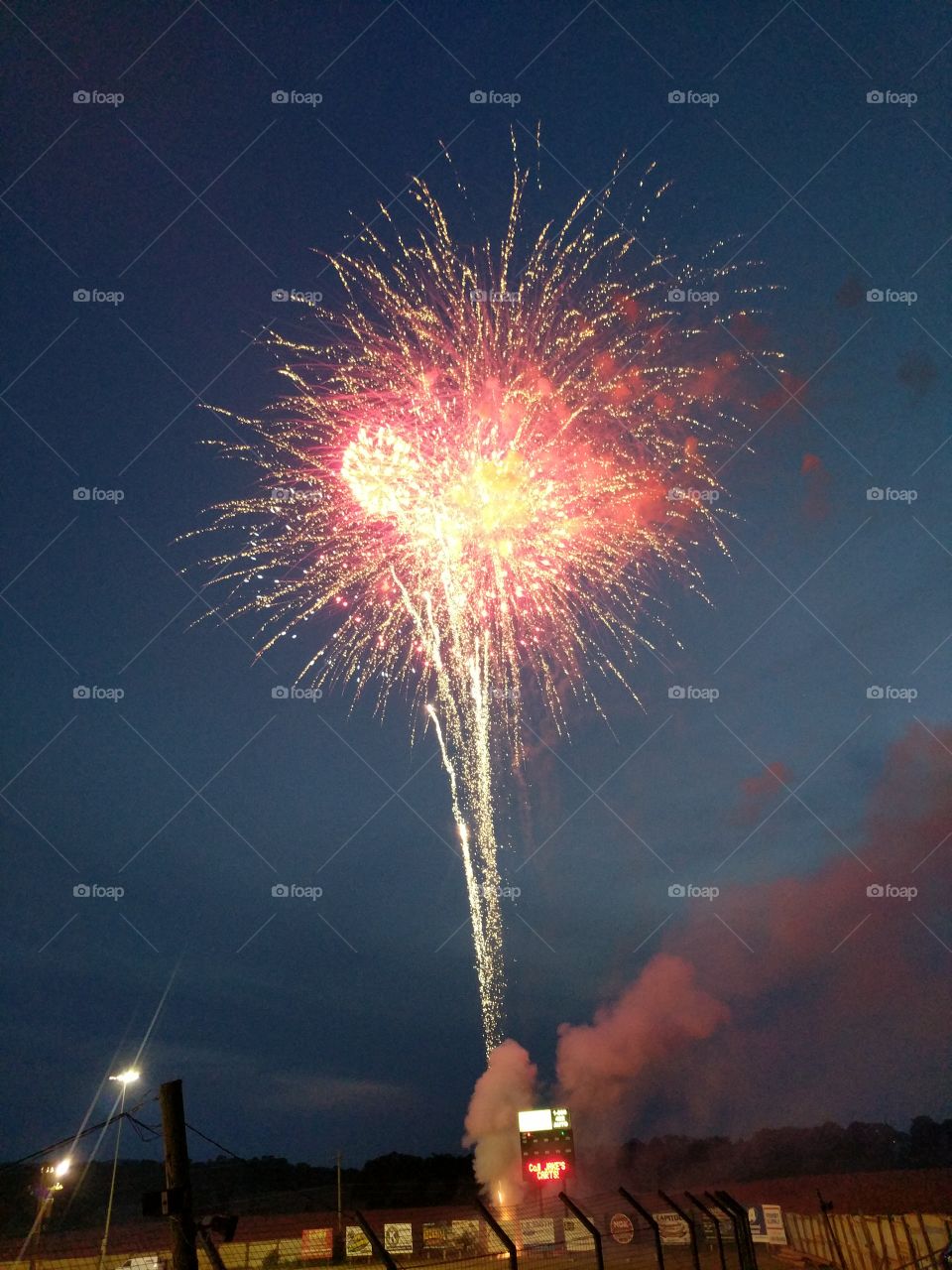 Fireworks at Williams Grove Speedway.