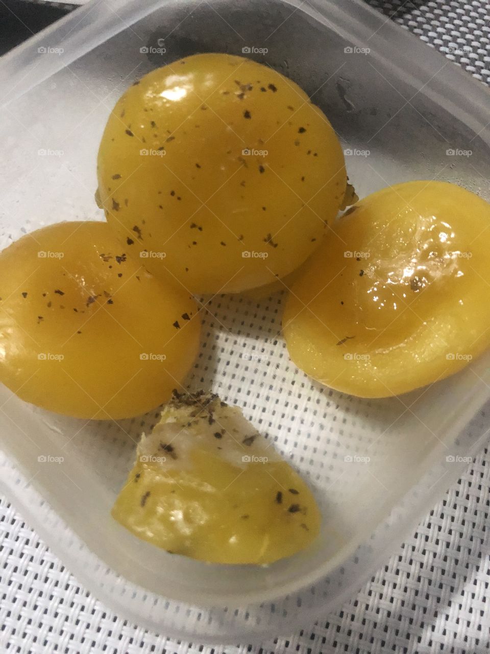 Cured egg yolks