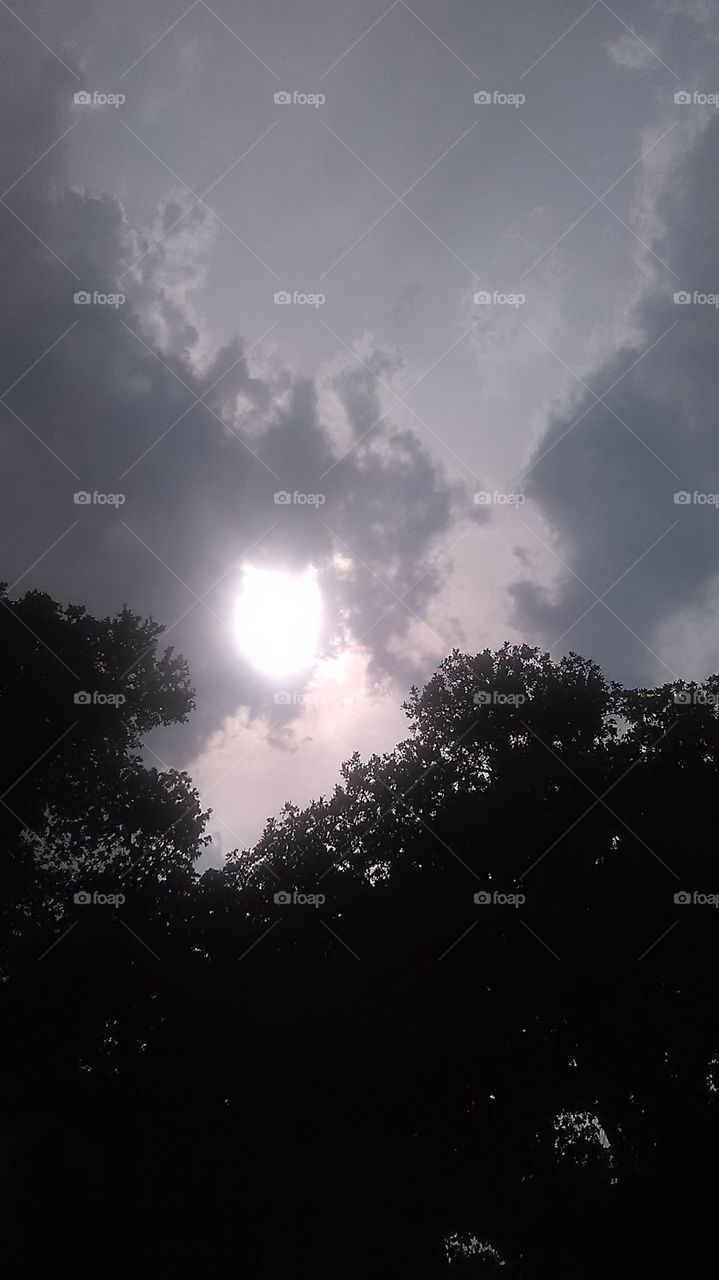 breaking out. the sun is about to shine through the clouds