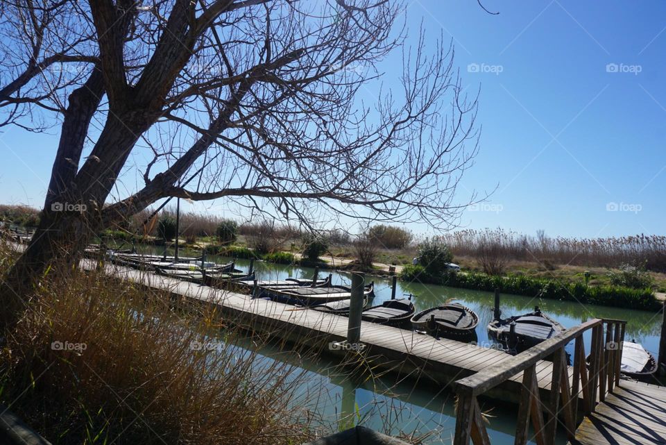 Port#lake#boats#trees#wood