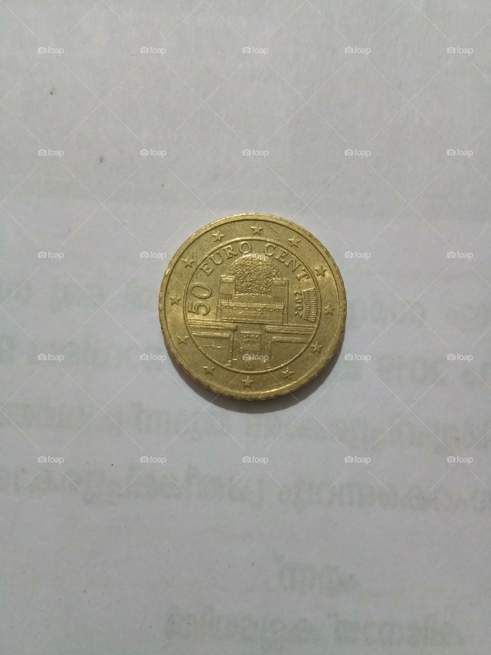 50 Euro Cent Coin Back Side