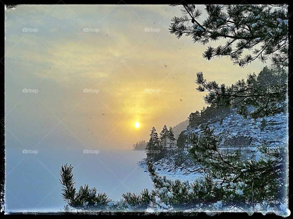 Winter light,  Norway