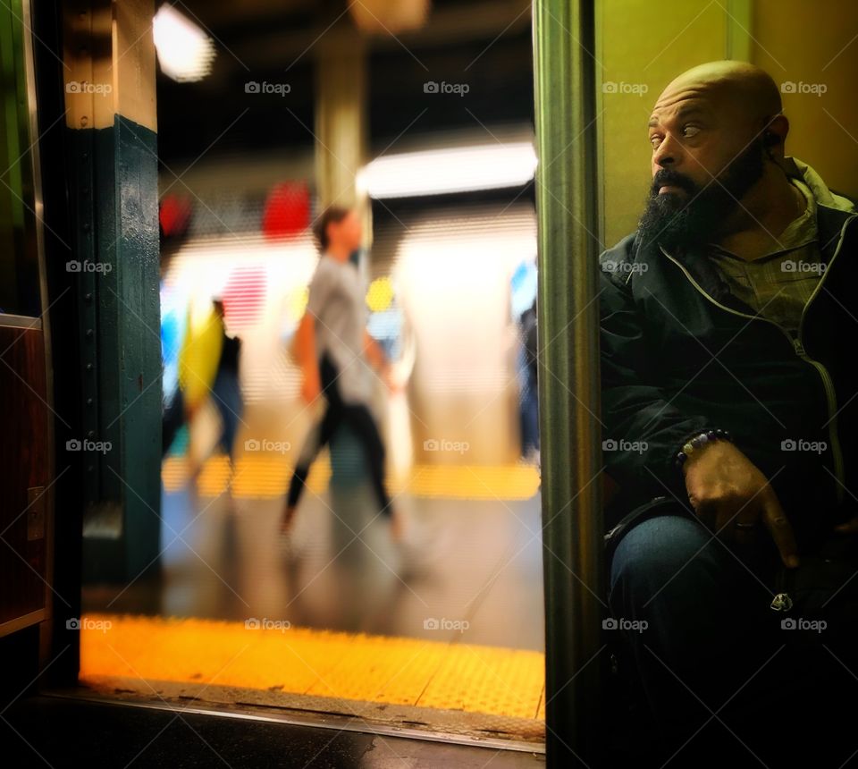 Man in the subway 
