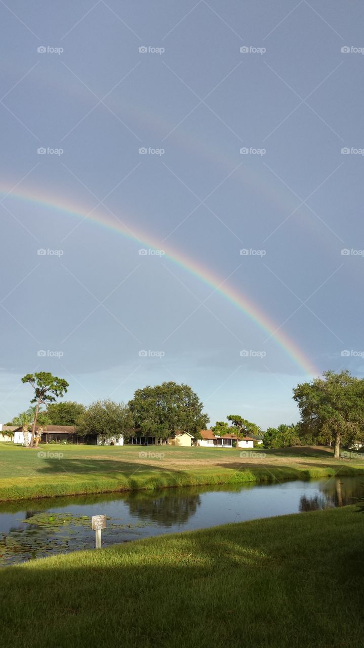 Double Rainbows. these beautiful rainbows appeared after a summer storm