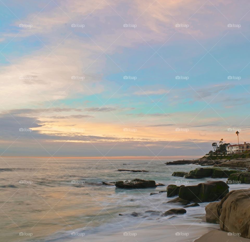 Water, No Person, Beach, Travel, Sunset