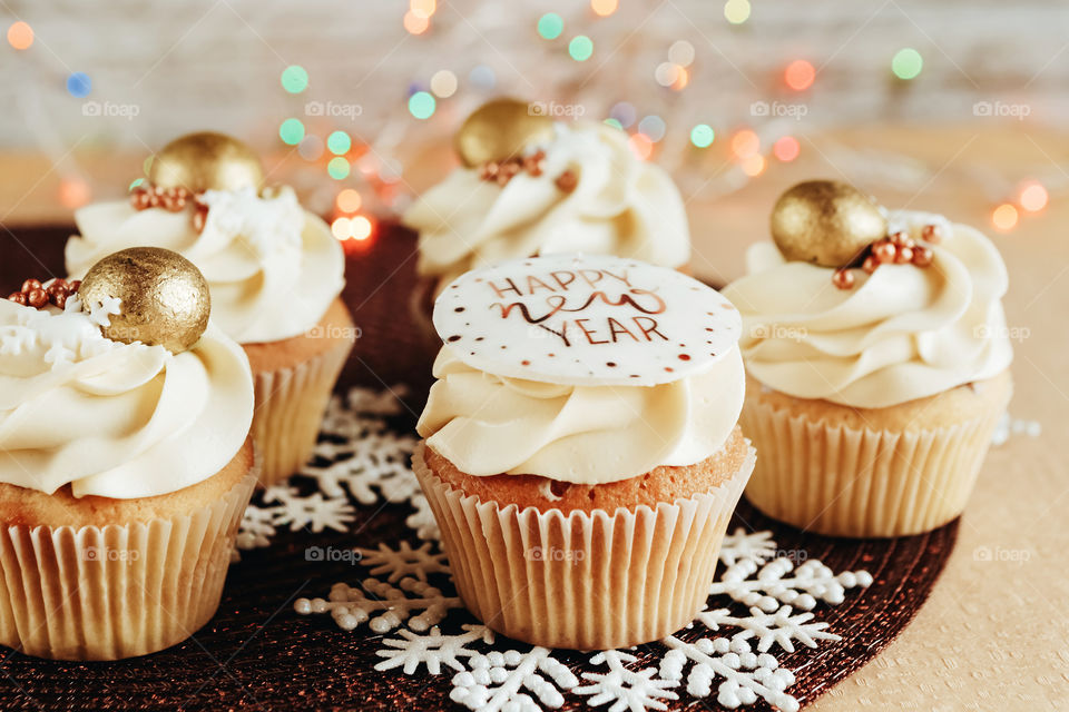 delicious cupcake sweets for Santa for Christmas