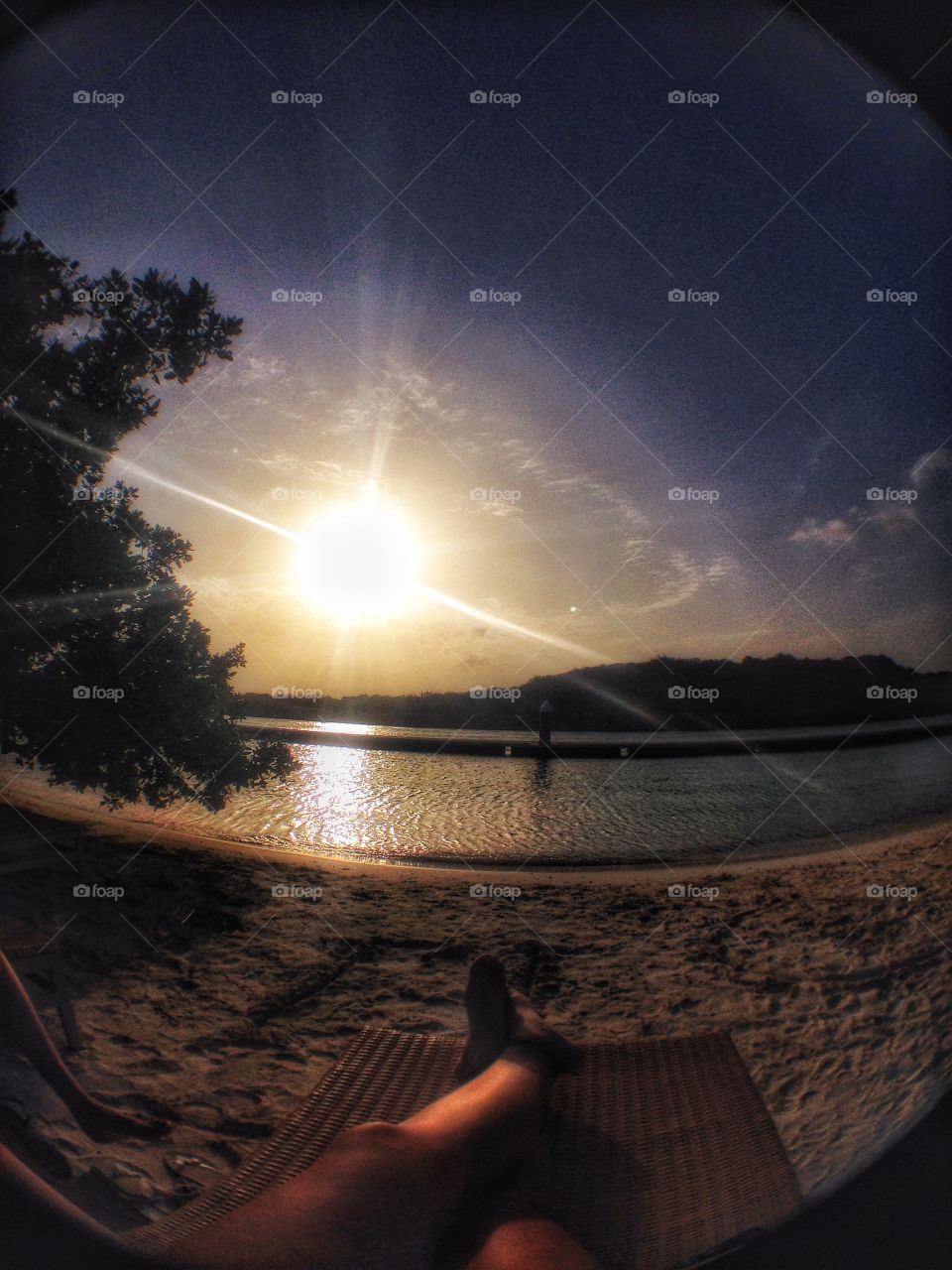 Sun, Sunset, Dawn, Moon, Landscape