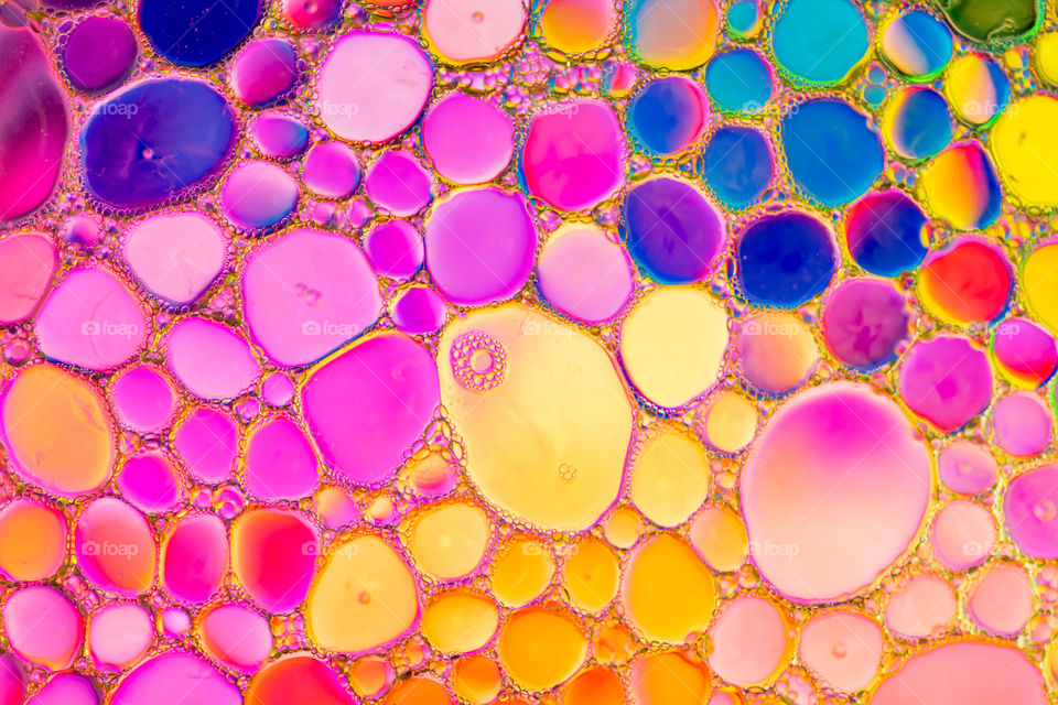 Colourful bubbles