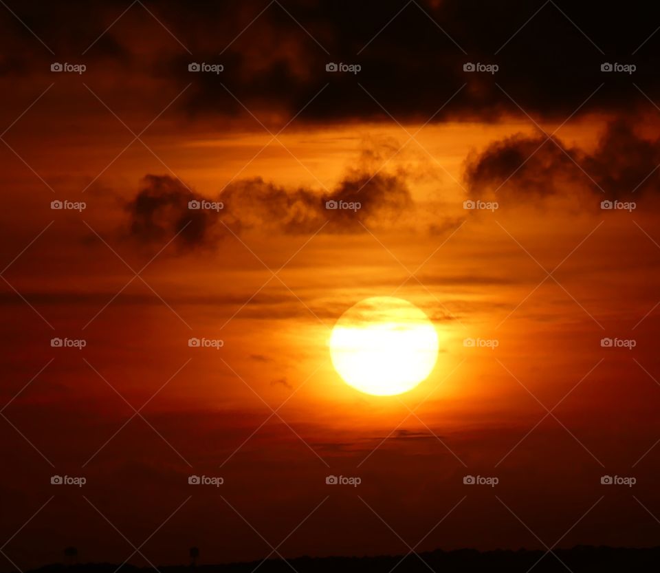 When we have dust in the air, it can enhance our sunsets by adding particles to scatter the sunlight.