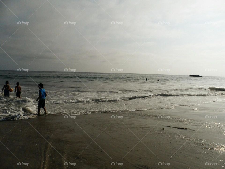 Slightly smoggy swimming