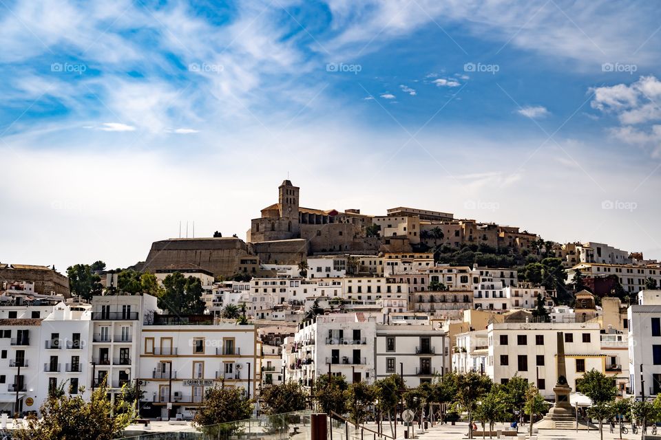 Ibiza town and citadel.