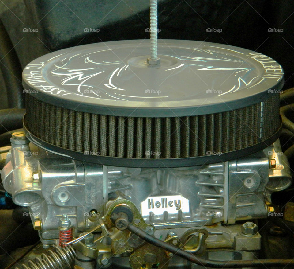 Holley Carburetor on a 1963 Ford Truck!
Supplies an internal-combustion engine with vaporized fuel mixed with air!