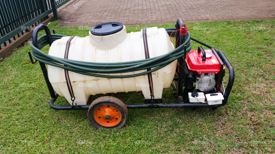 motorized sprayer for chemicals