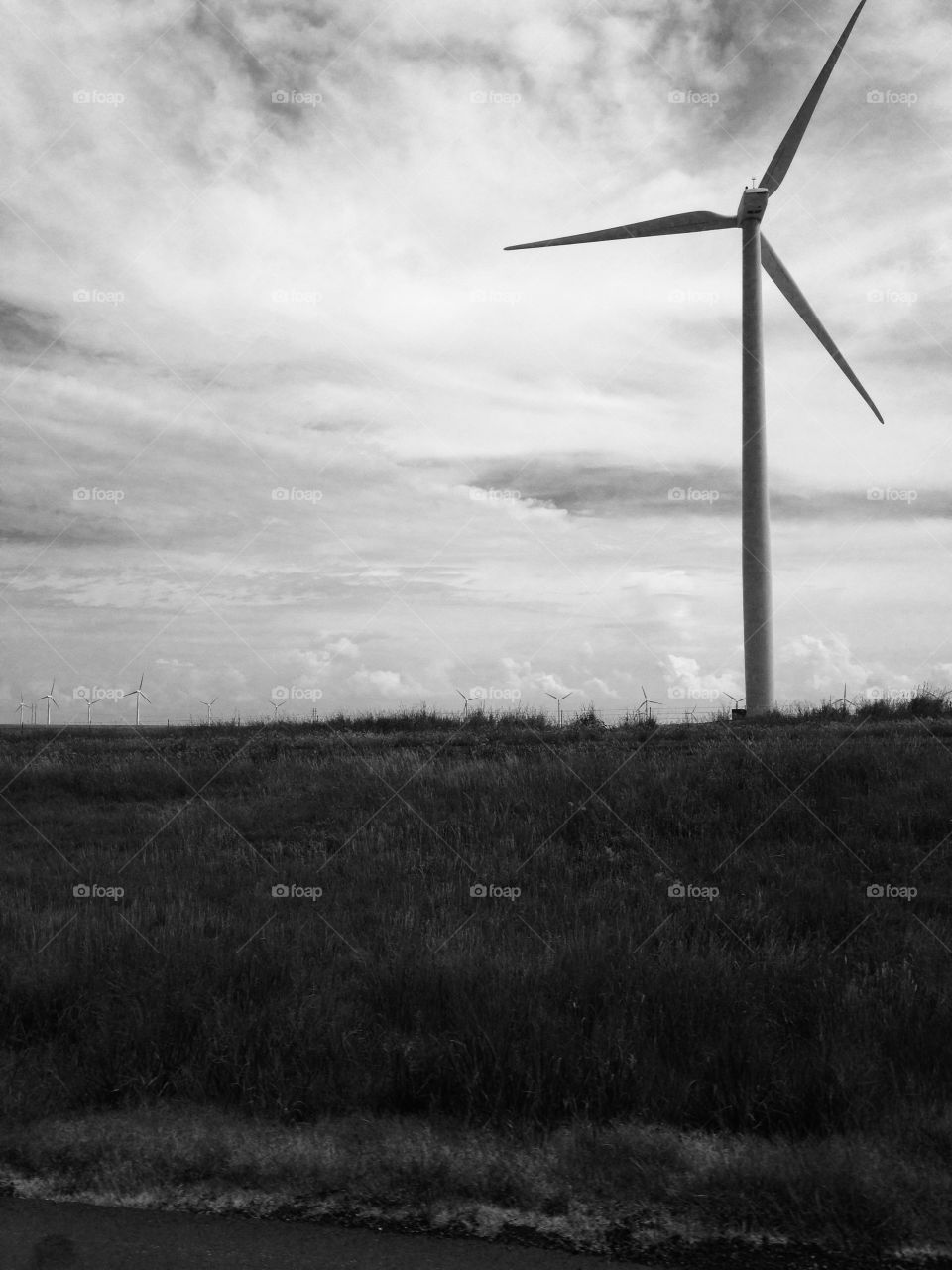 Windmill & clouds