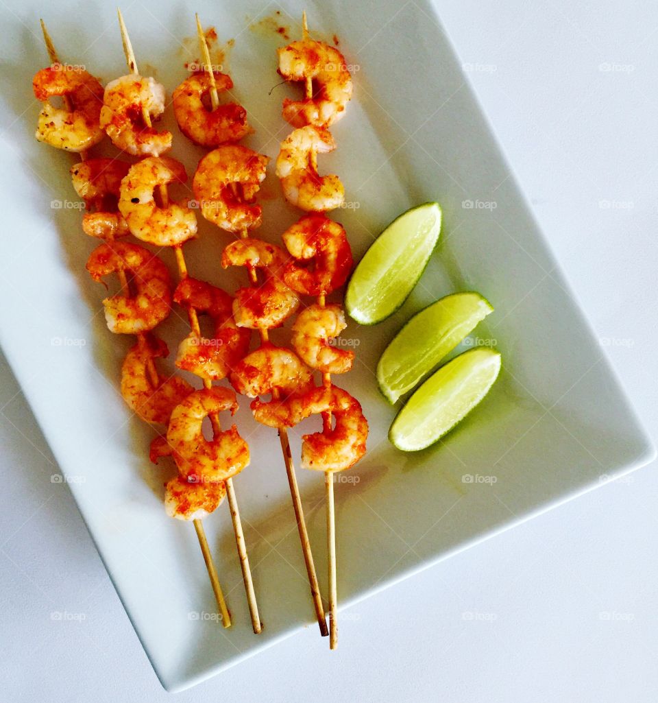 Barbecue prawns 