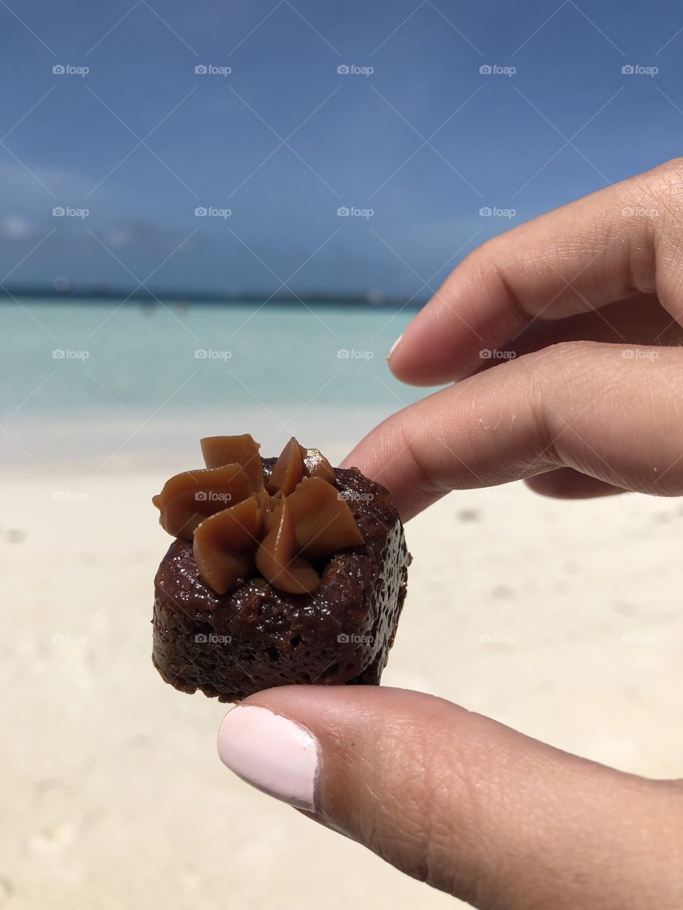 Brownie by the beach