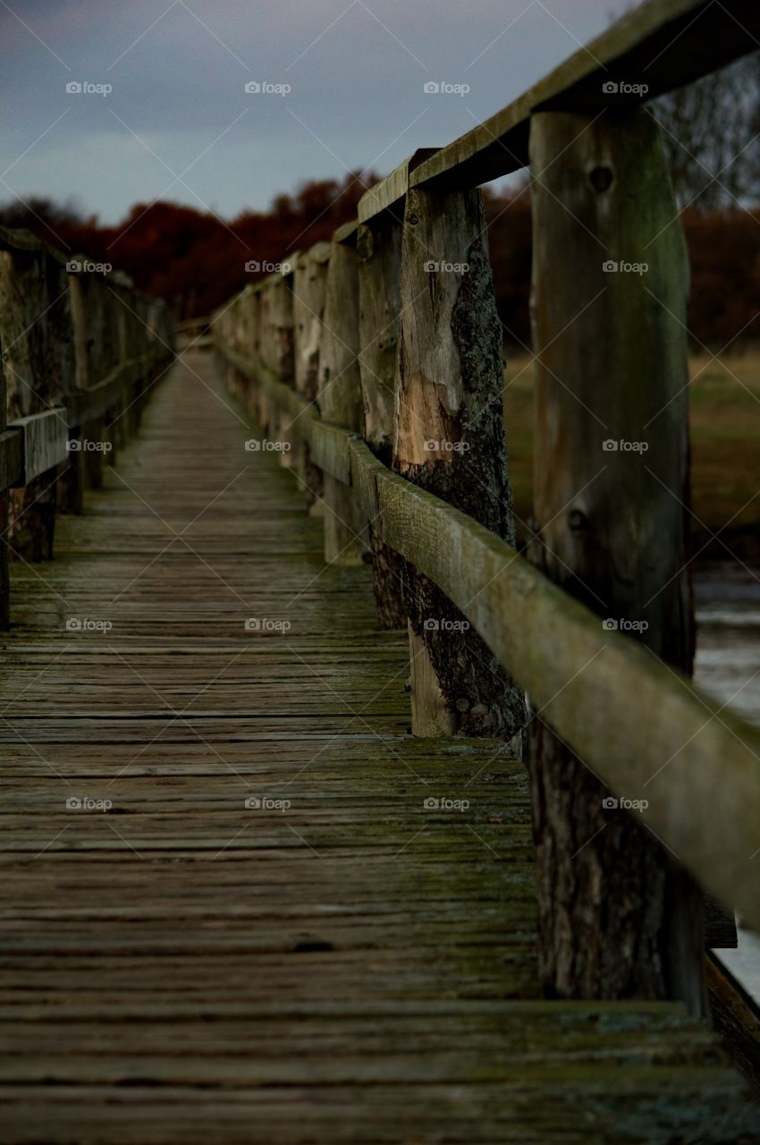 View of rusty bridge