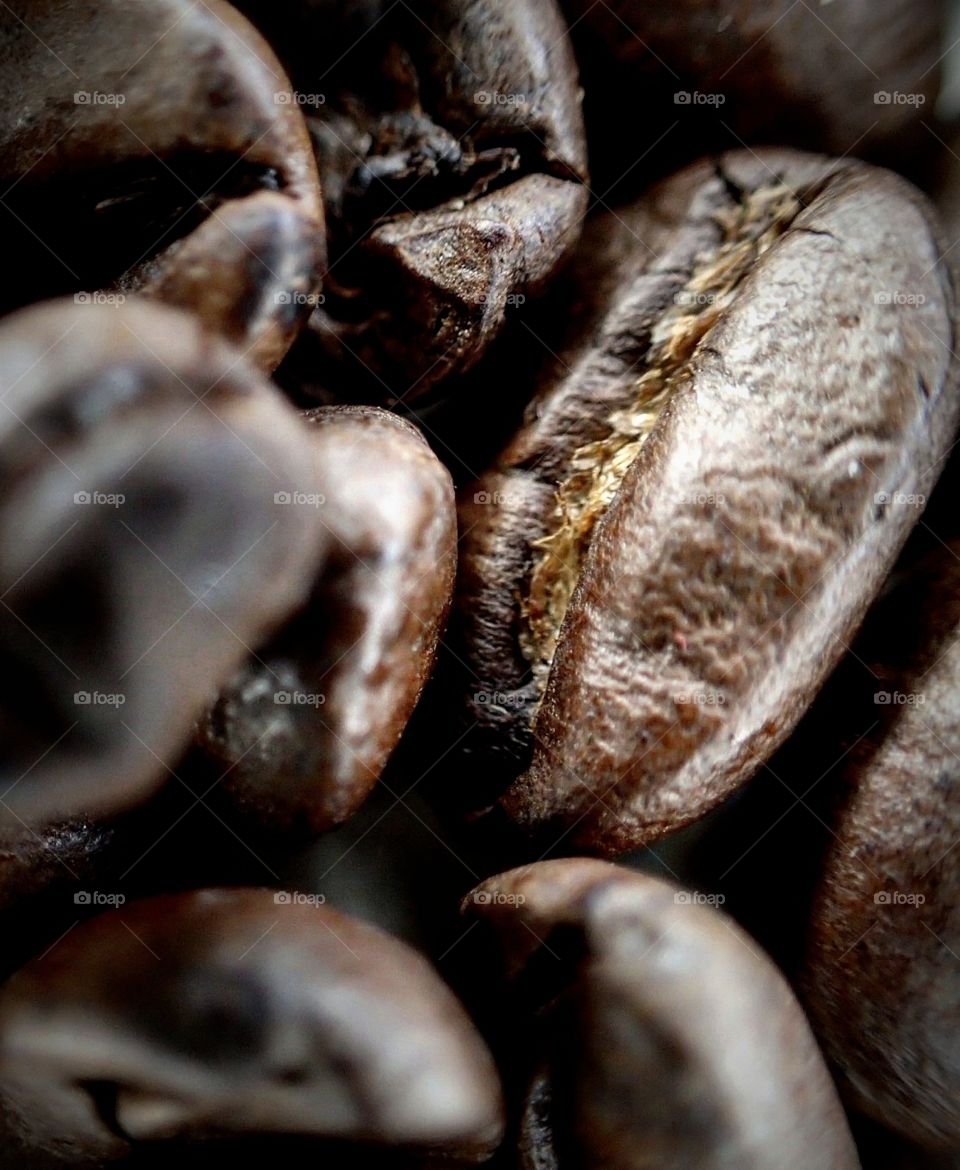 Roasted coffee beans