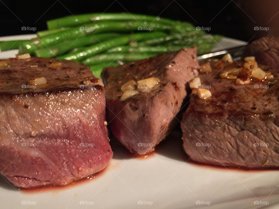 Steak and vegetables