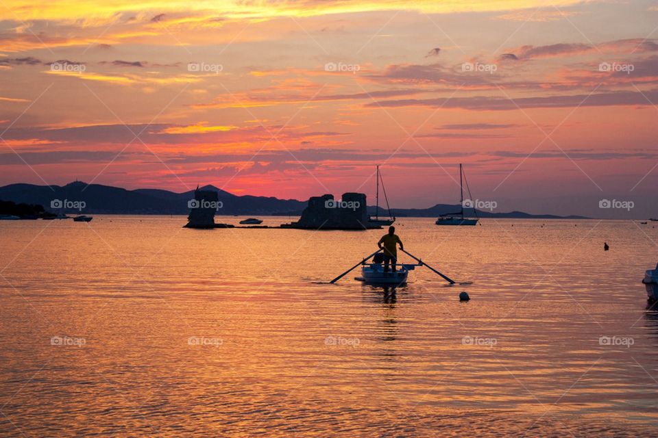 Sunset in sukosan 