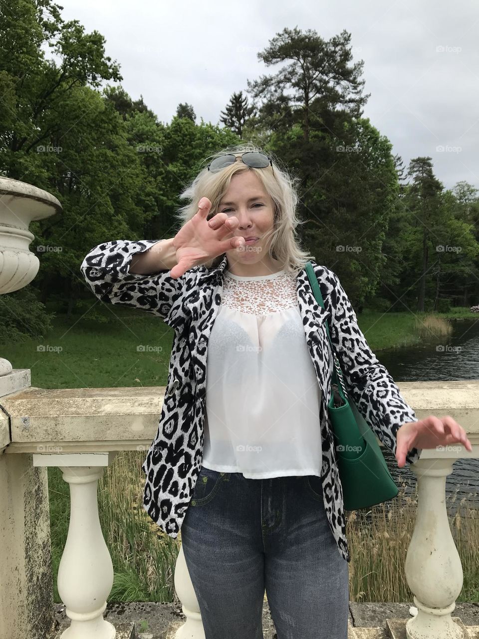 Beautiful woman with blonde hair