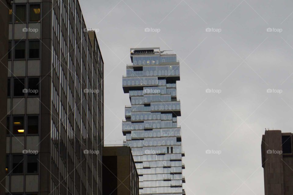 Stacked building, the stack