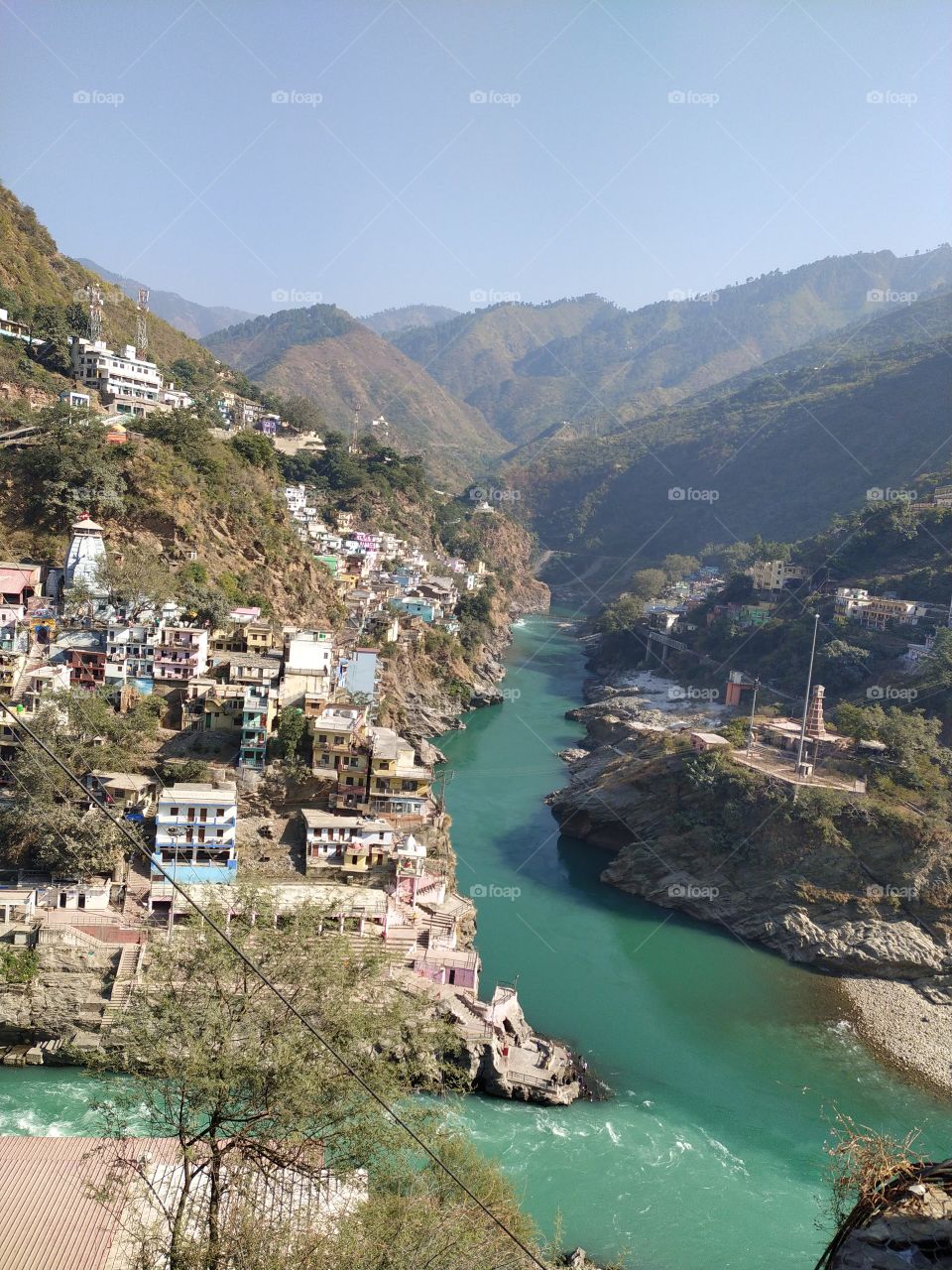 Deoprayag, confluence of two great and sacred rivers, Alaknanda and Bhagirathi both together make the greatest of rivers the Ganga