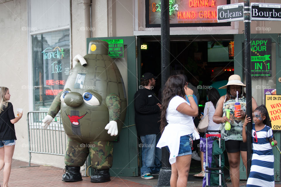 Bourbon street in New Orleans 