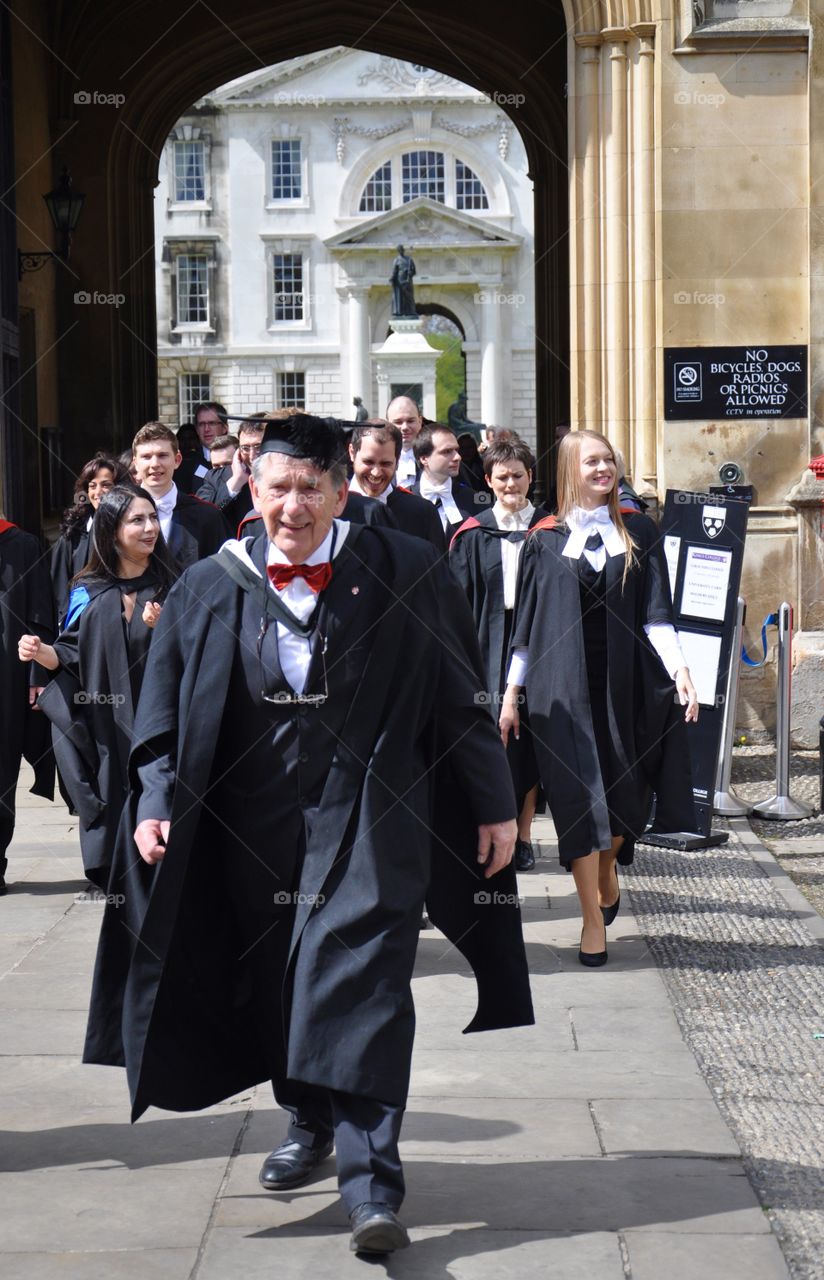 Graduation ceremony in Cambridge 