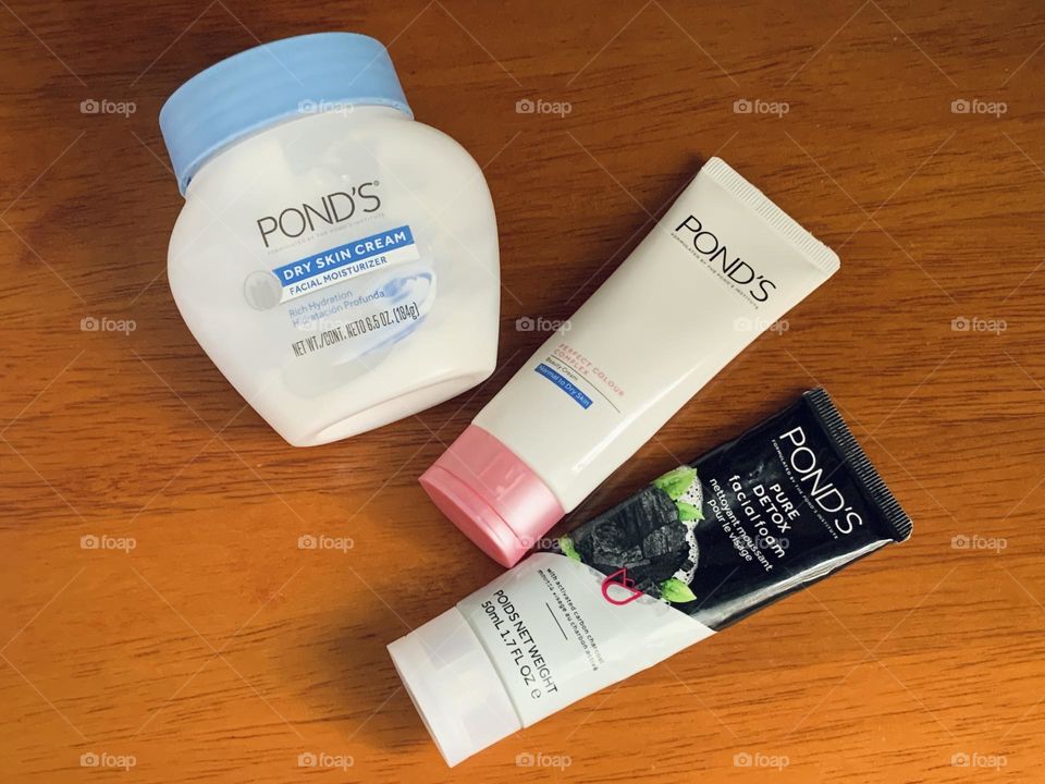 Ponds beauty cream and detox facial foam