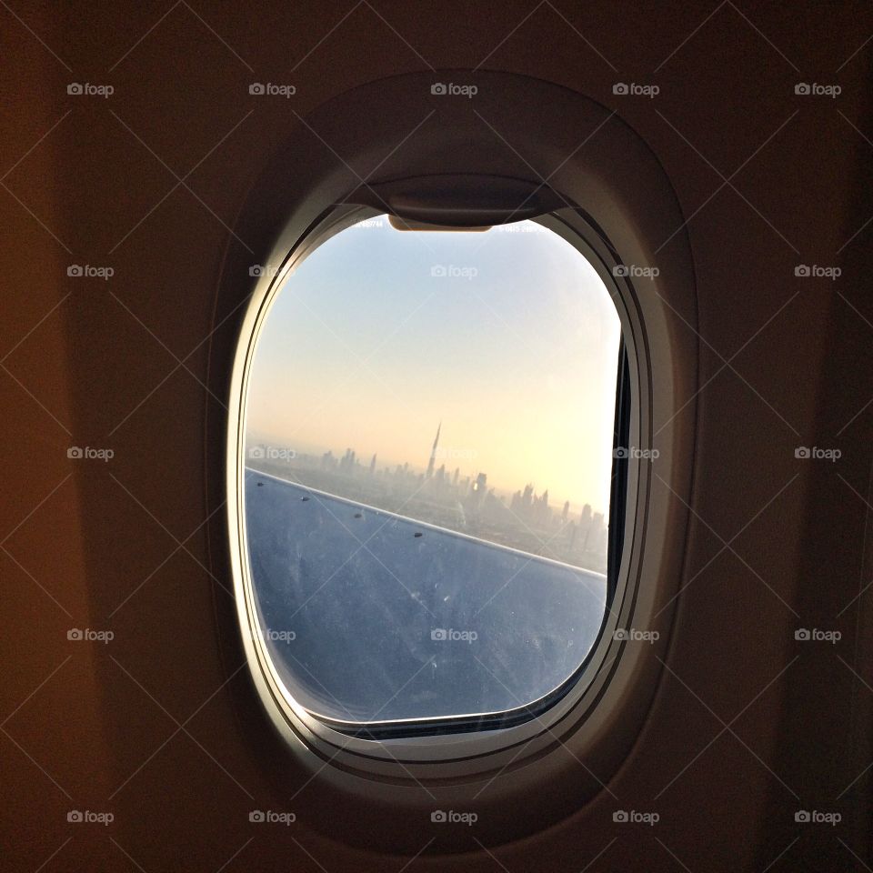 Dubai, UAE from the plane 