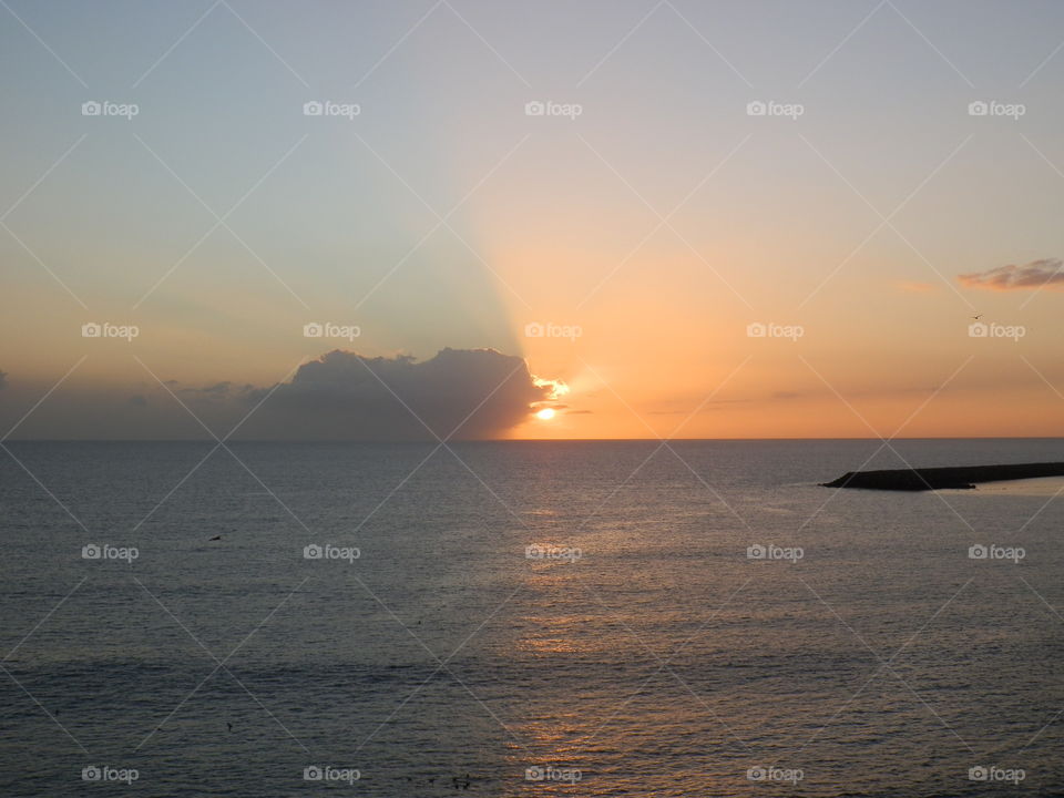 Gran Canaria . Beautiful sunset.