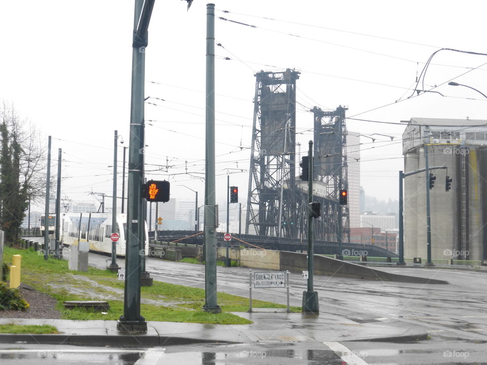 bridges and trains urban