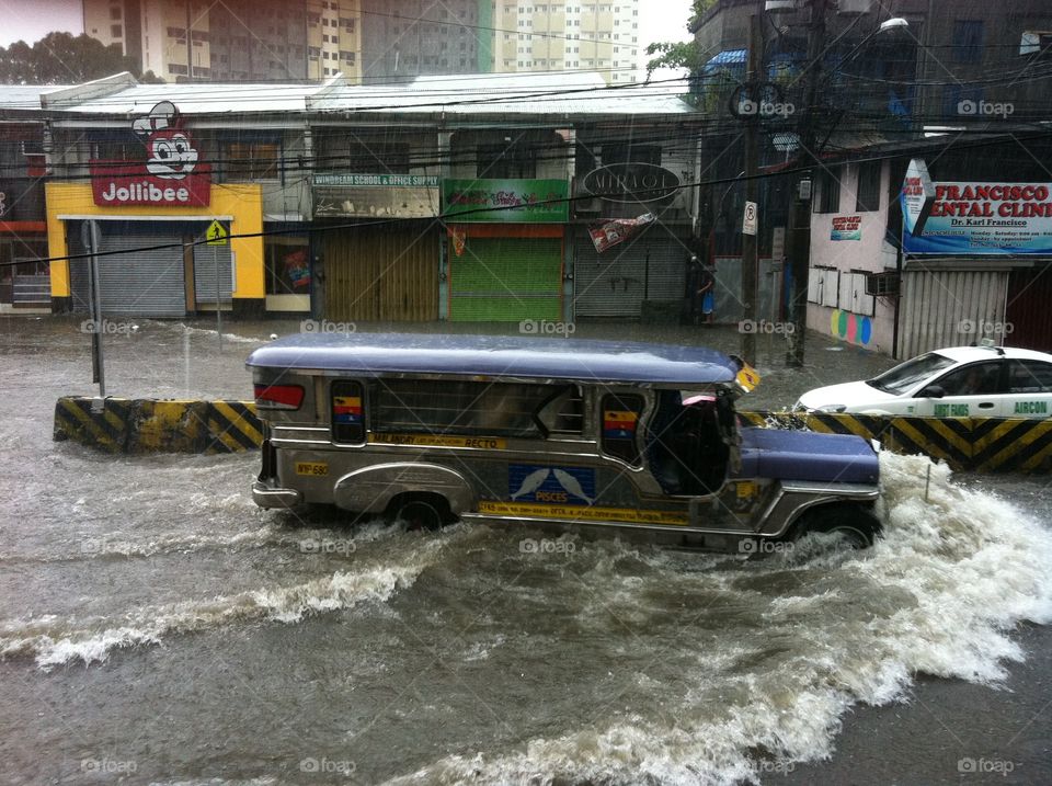 Vehicle, Transportation System, Calamity, Car, Flood